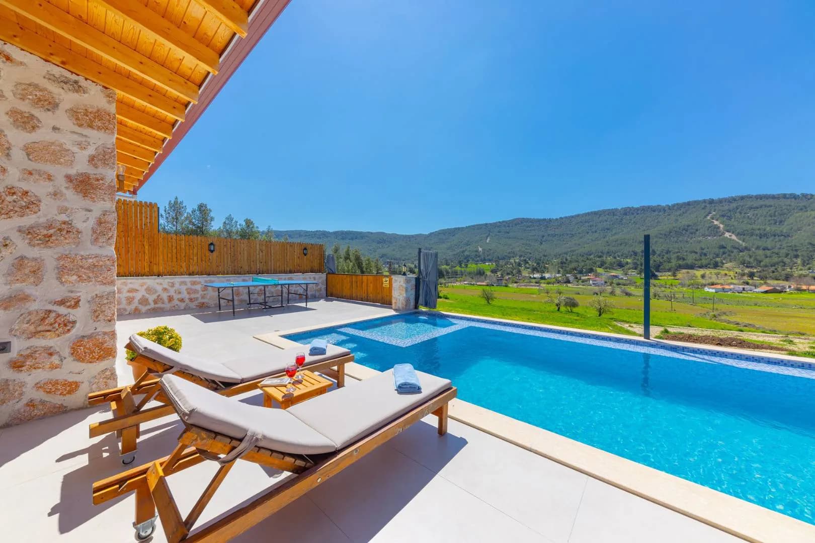 Kaş Sarıbelen'de Doğa İle İç İçe, Özel Havuzlu, 4 Kişilik Villa görsel 2