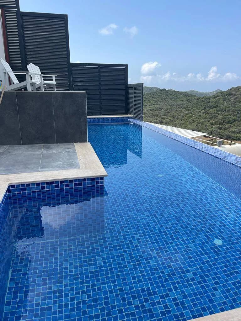 Kaş Andifli'de Muhteşem Deniz Manzaralı, Özel Havuzlu, Kiralık Villa görsel 3