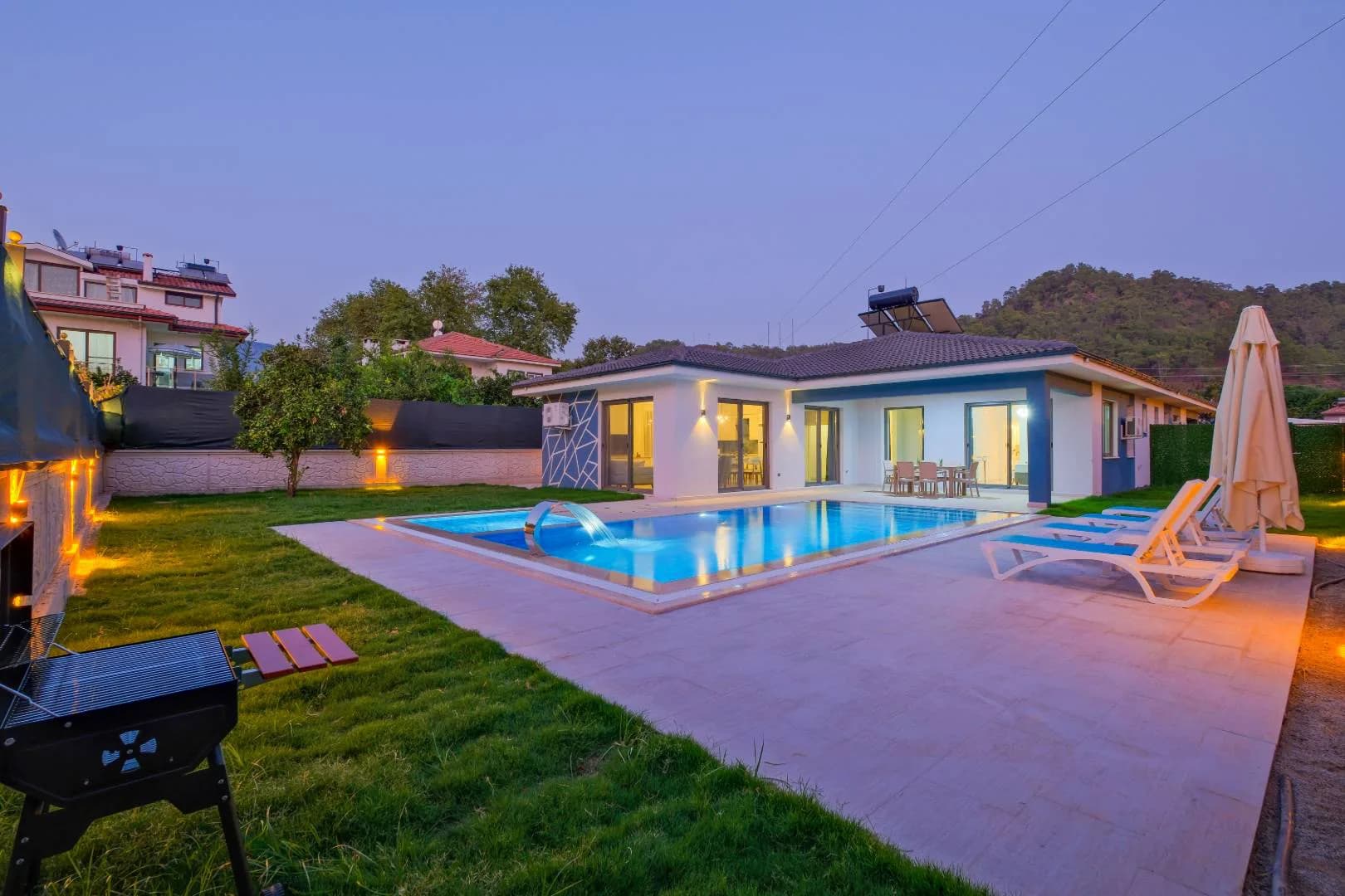 Fethiye İnlice'de Doğa İle İç İçe, Özel Havuzlu, 6 Kişilik Villa görsel 3