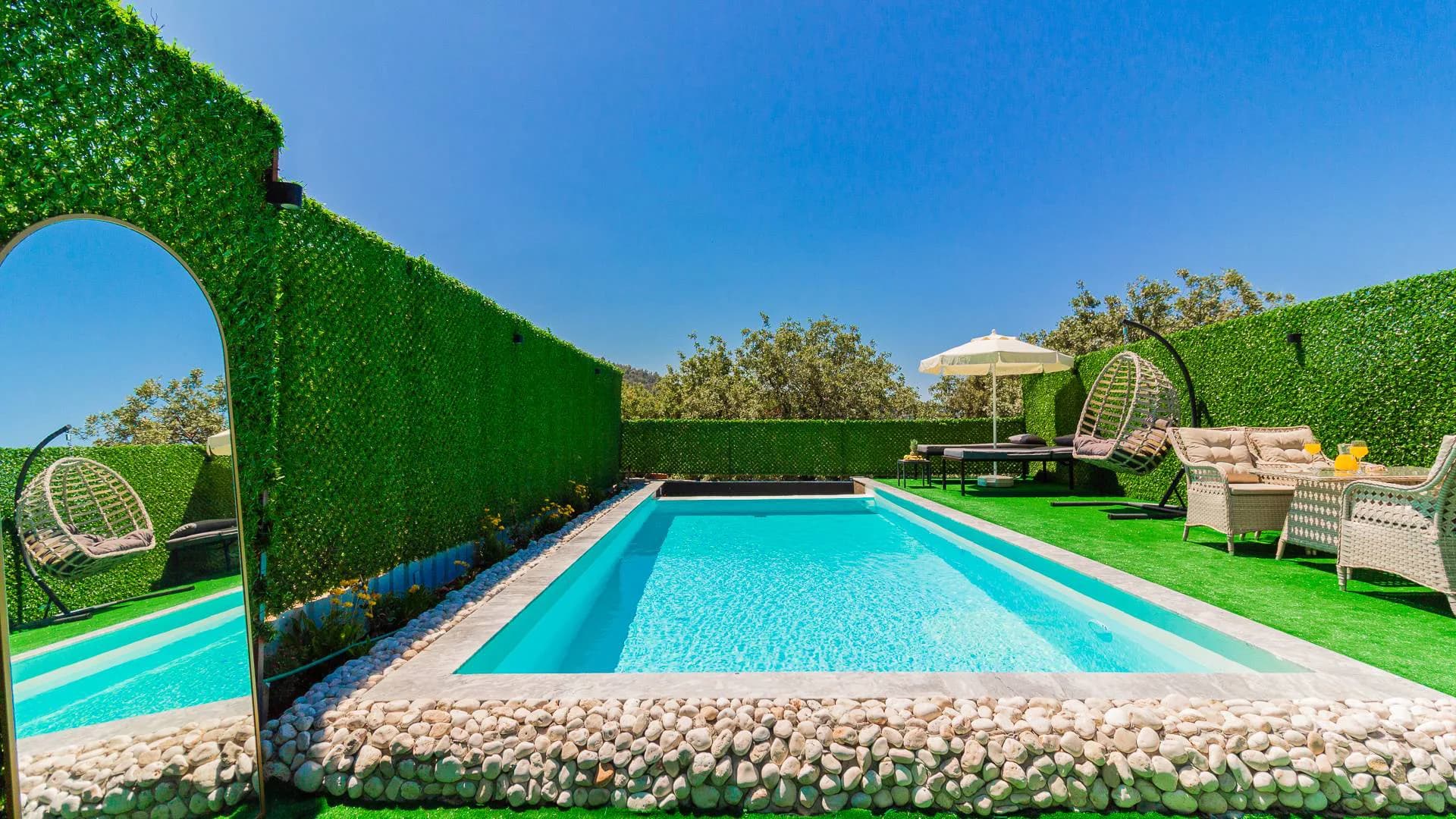 Kaş Çayköy'de Doğa İçerisinde, Özel Havuzlu, Kiralık Bungalov görsel 2