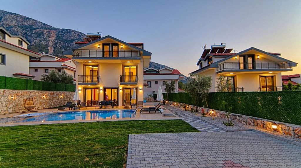 Fethiye Ölüdeniz'de Sakin Konumda, Özel Havuzlu, 4+1 Lüks Villa görsel 2