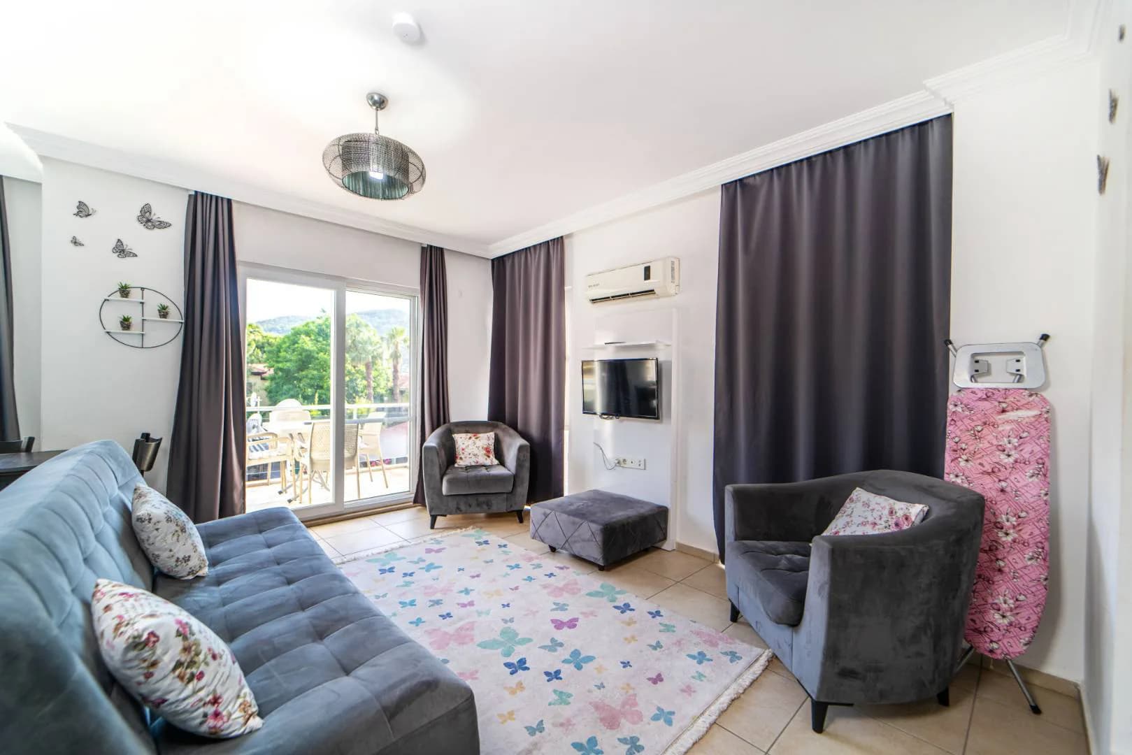 Fethiye Ölüdeniz'de Çekirdek Ailelere Uygun, Ortak Havuzlu, Kiralık Apart görsel 2