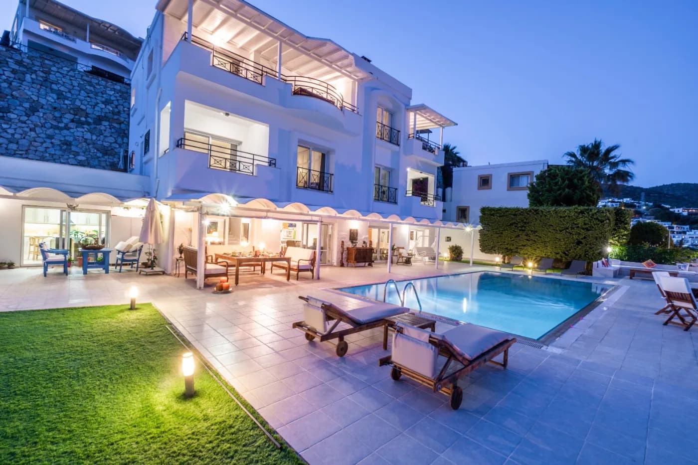 Muğla Bodrum'da Özel Havuzlu, Deniz Manzaralı, Lüks Villa görsel 2