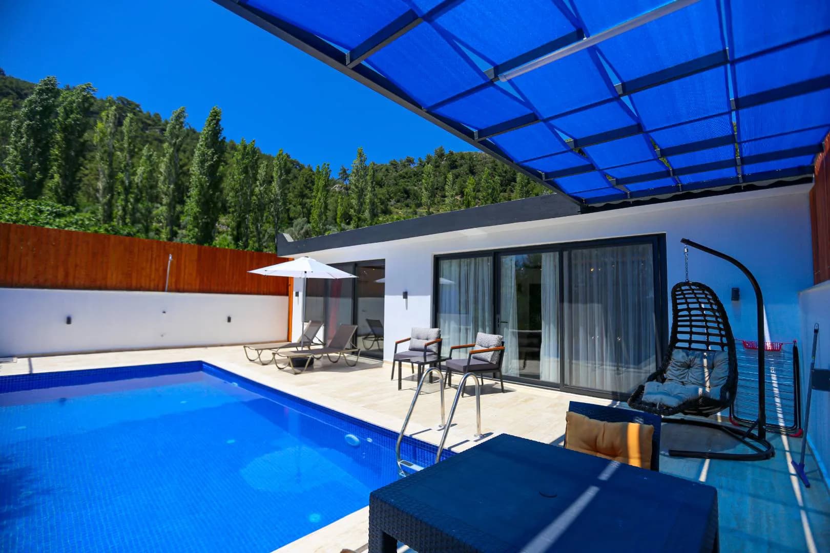 Kaş İslamlar'da Doğa Manzaralı, Özel Havuzlu, Jakuzili, Kiralık Villa görsel 2