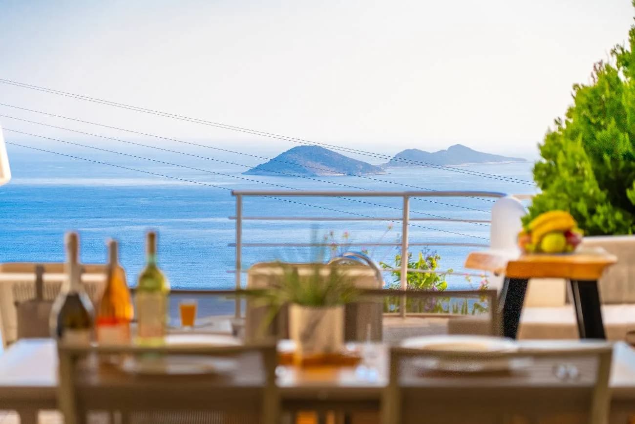 Kaş Kalkan'da Muhteşem Manzaralı, Özel Havuzlu, Merkezi Villa görsel 2