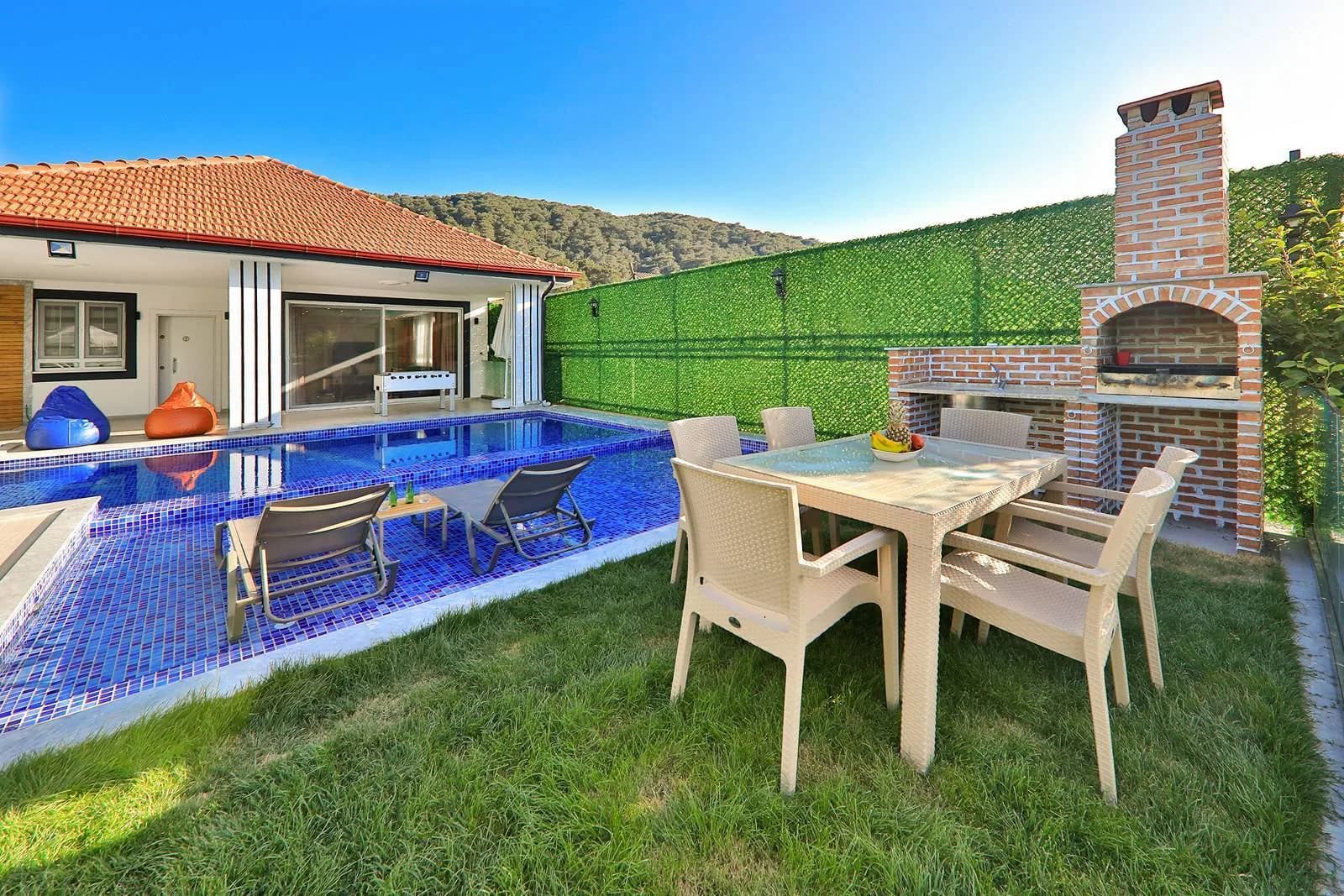 Kalkan Sarıbelen'de Doğa İçerisinde, Özel Havuzlu, Korunaklı Villa görsel 2