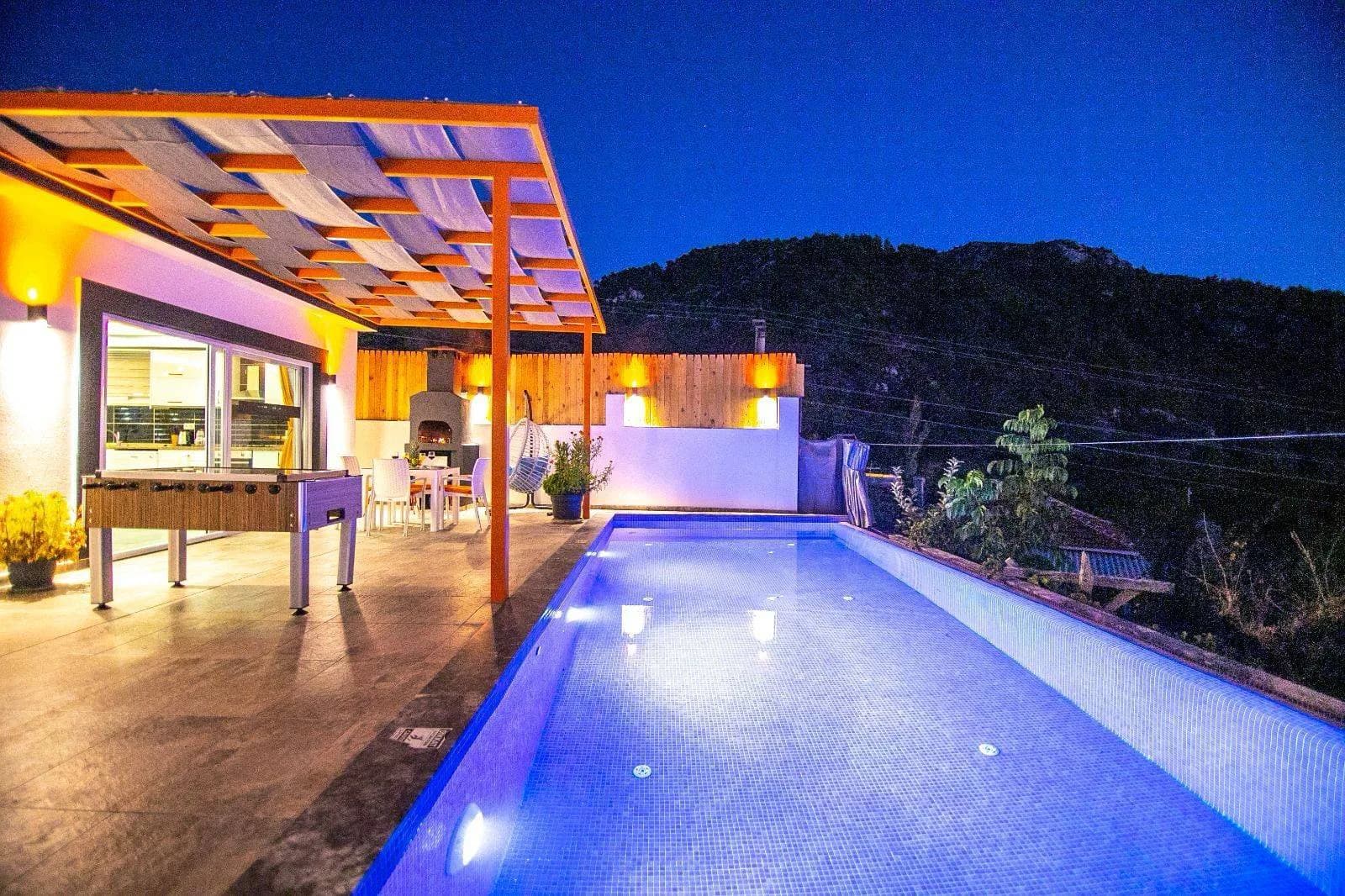 Kaş İslamlar'da Balayı Çiftlerine Uygun, Sonsuzluk Havuzlu, 1+1 Villa görsel 3