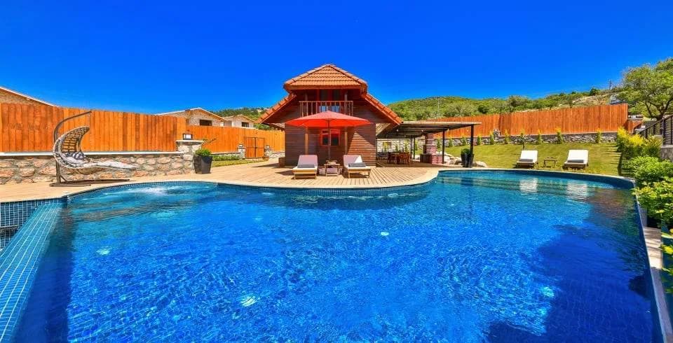 Kaş Sarıbelen'de Gözlerden Uzak, Özel Havuzlu, 5 Kişilik Villa görsel 2