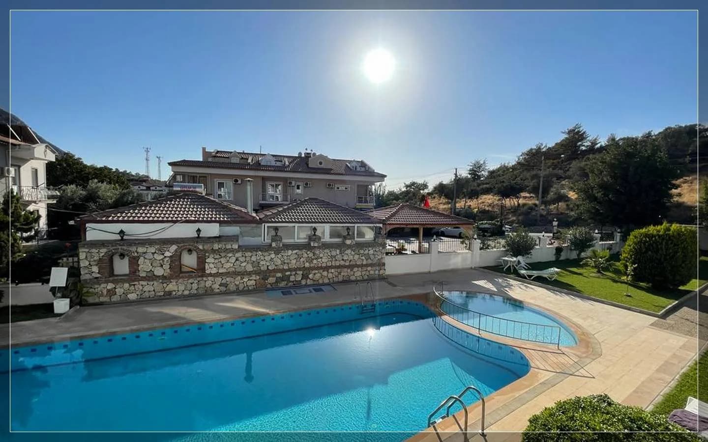 Fethiye Ölüdeniz'de Merkezi Konumda, Ortak Havuzlu, 2+1 Apart görsel 3