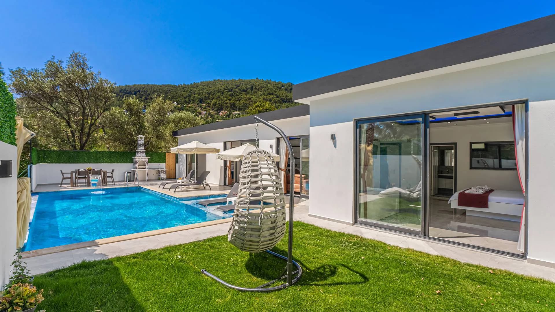 Kaş İslamlar'da Sakin Doğada, Özel Havuzlu, Konforlu Villa görsel 2
