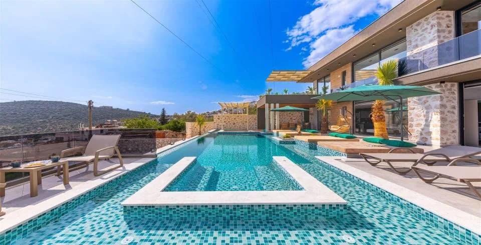 Kalkan Kördere'de Kalabalık Ailelere Uygun, Özel Havuzlu, Lüks Villa görsel 2