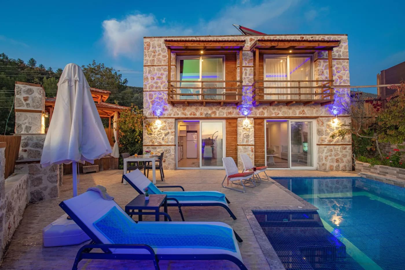Kaş İslamlar'da Enfes Doğa İçerisinde, Özel Havuzlu, Lüks Villa görsel 2
