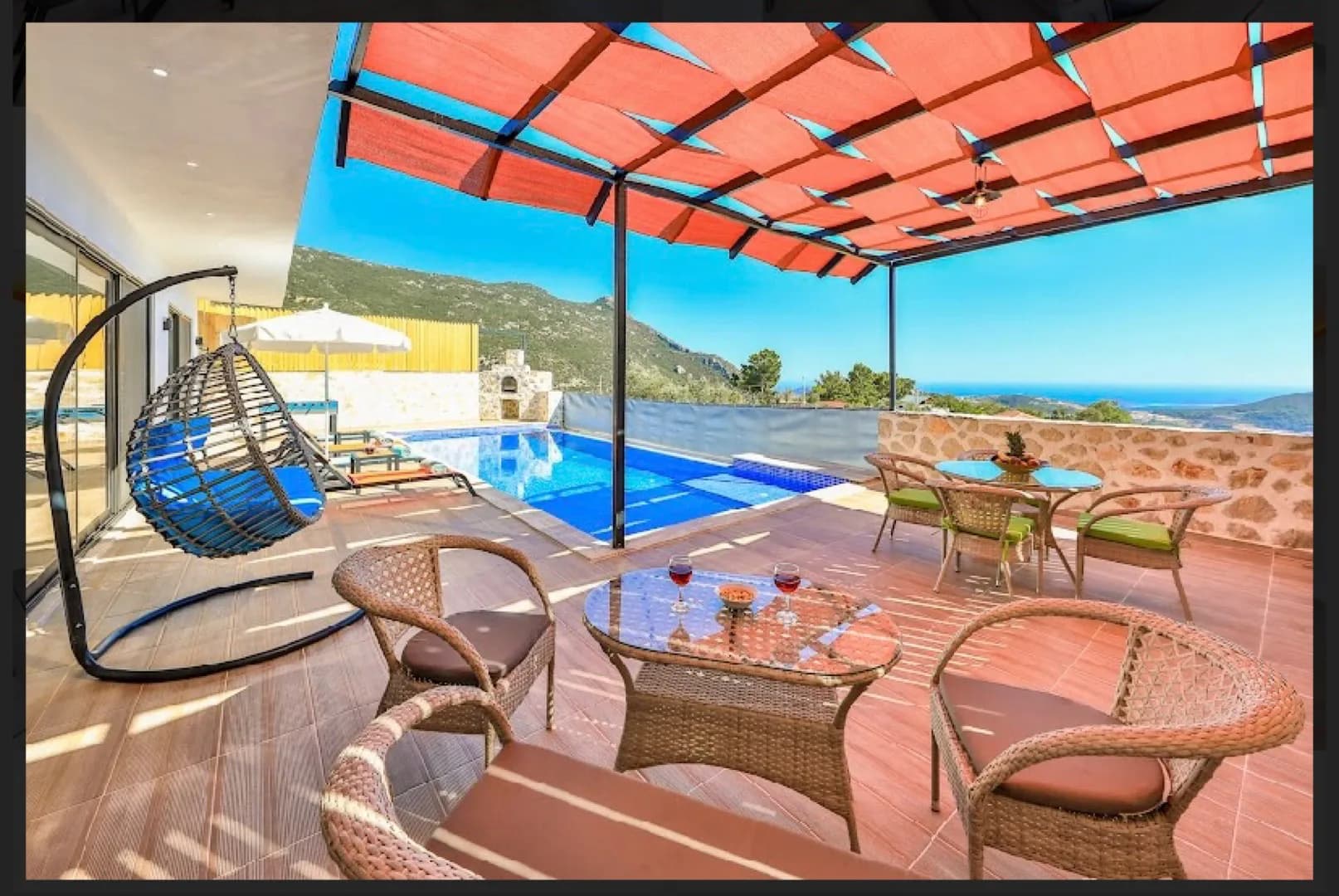 Kaş İslamlar'da Doğa İle İç İçe, Özel Havuzlu, Jakuzili, Kiralık Villa görsel 2