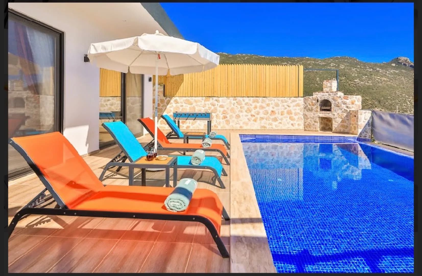Kaş İslamlar'da Doğa İle İç İçe, Özel Havuzlu, Jakuzili, Kiralık Villa görsel 3
