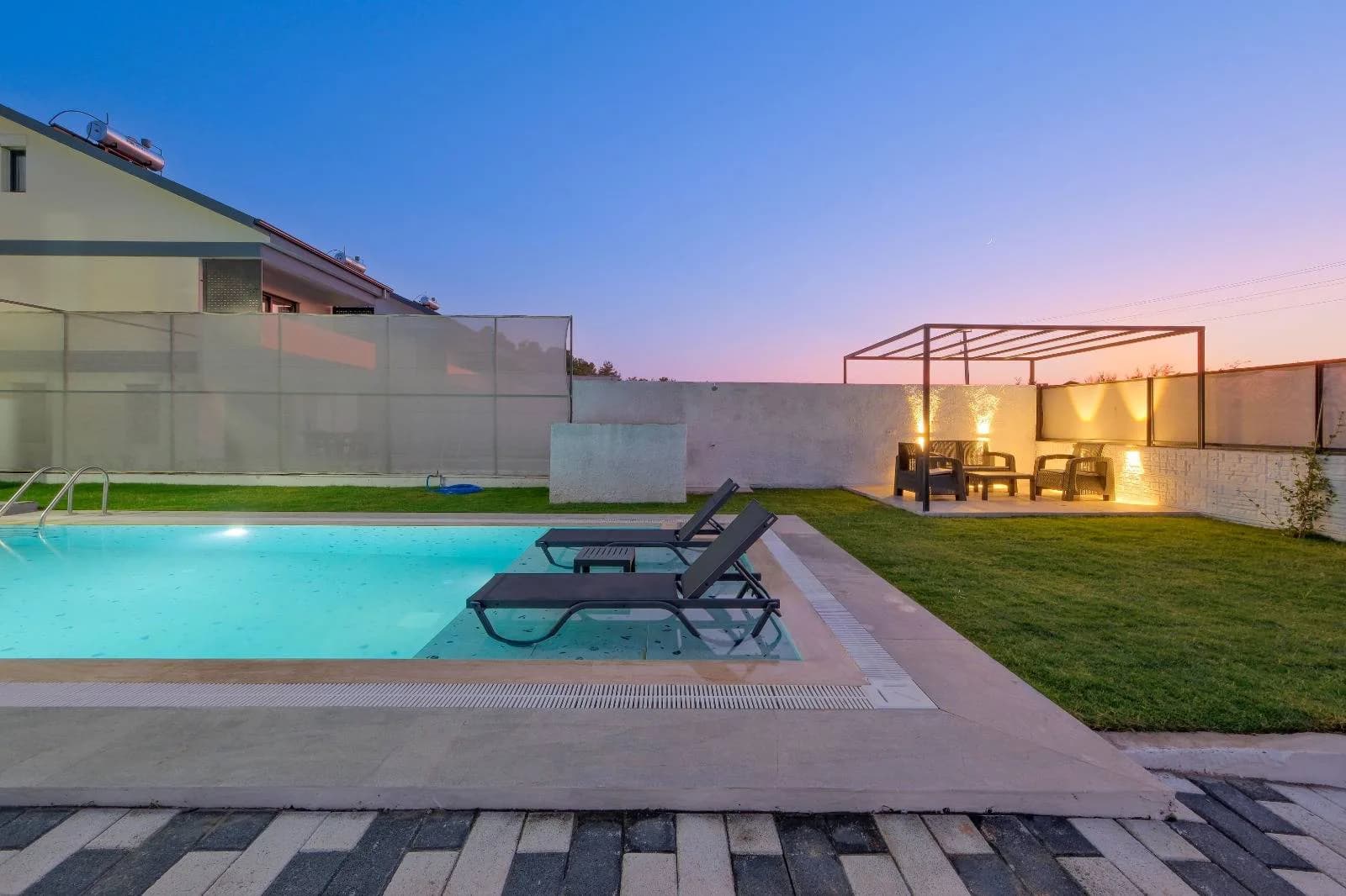 Fethiye Çiftlik'te Denize Yakın, Özel Havuzlu, Modern Villa görsel 3