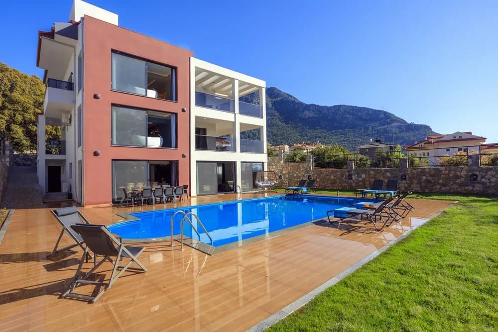 Fethiye Ölüdeniz'de Görkemli, 10 Kişilik, Özel Havuzlu, Lüks Villa görsel 3