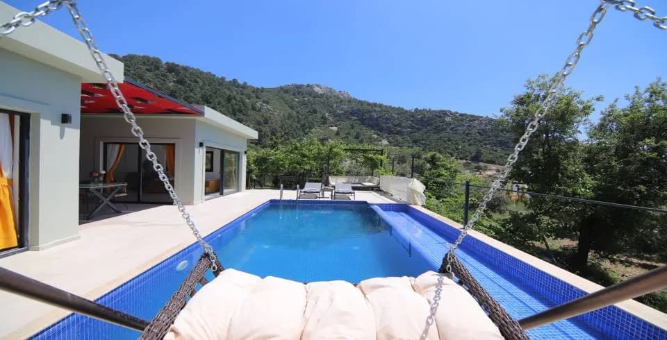 Kaş İslamlar'da Orman Manzaralı, Özel Havuzlu, Nezih Villa görsel 2