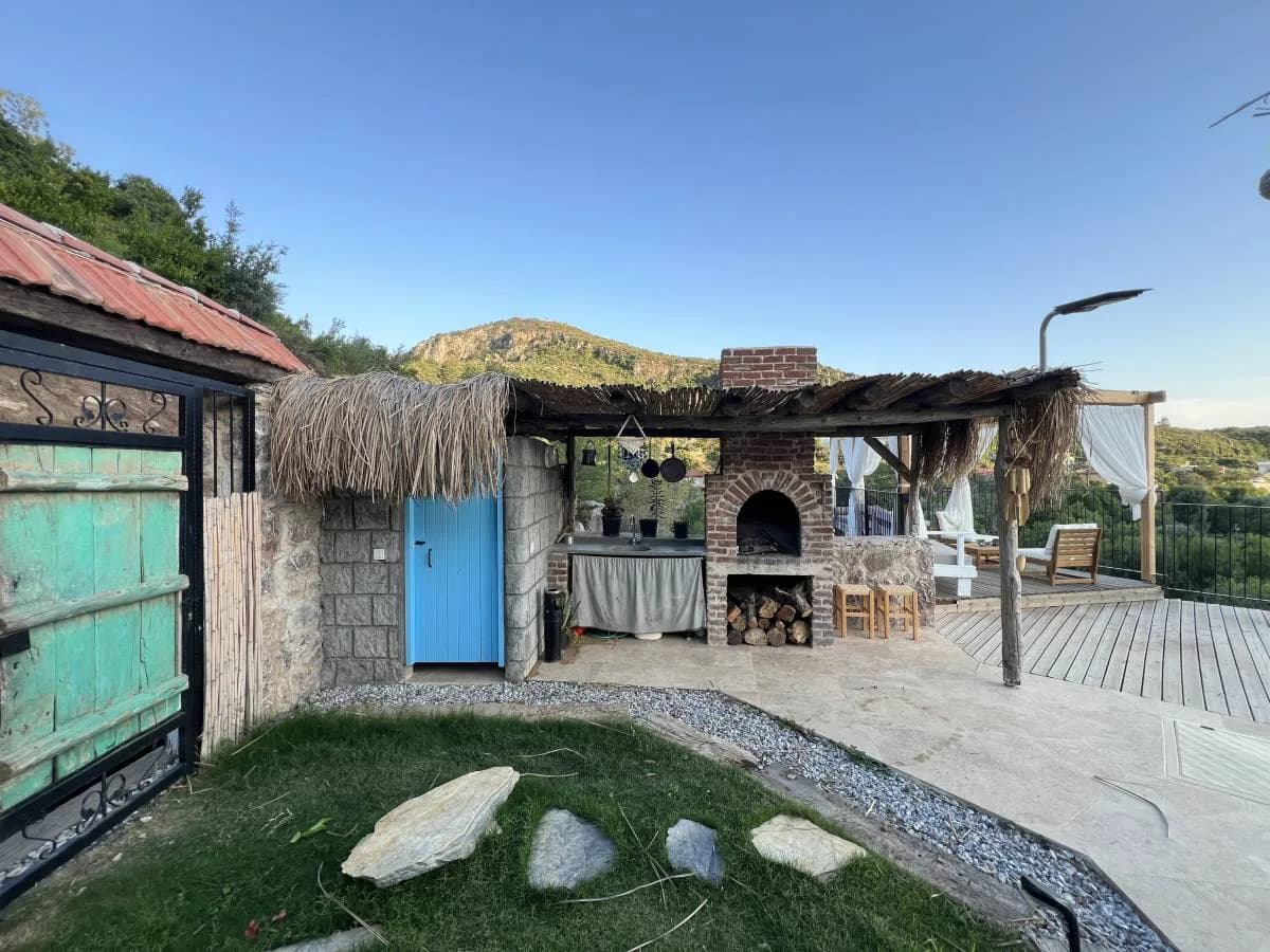 Marmaris Söğüt'te Doğa İçerisinde, Özel Havuzlu, Kiralık Villa görsel 2