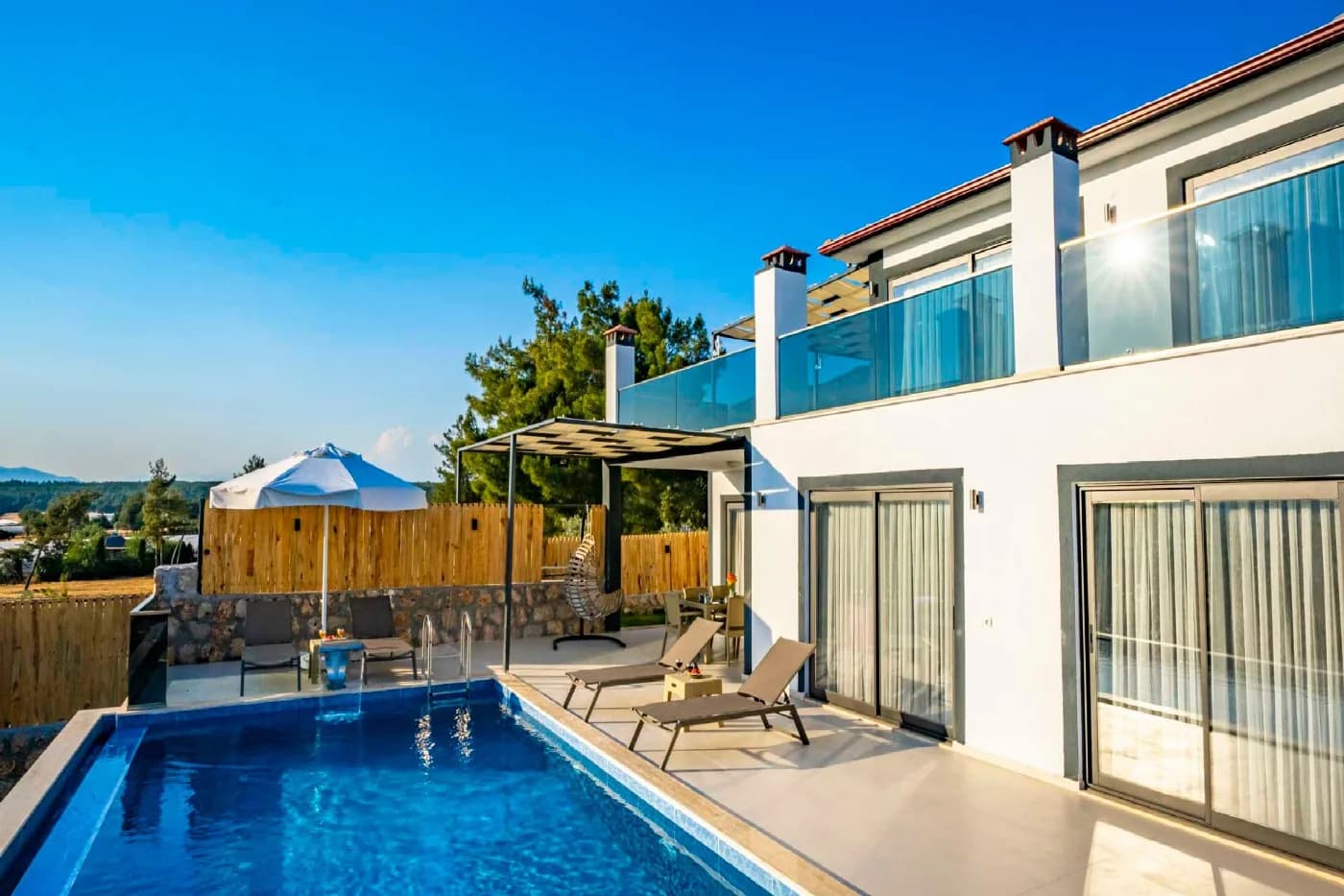 Kaş Palamut'da Doğa İçerisinde, Özel Havuzlu, Lüks Kiralık Villa görsel 2