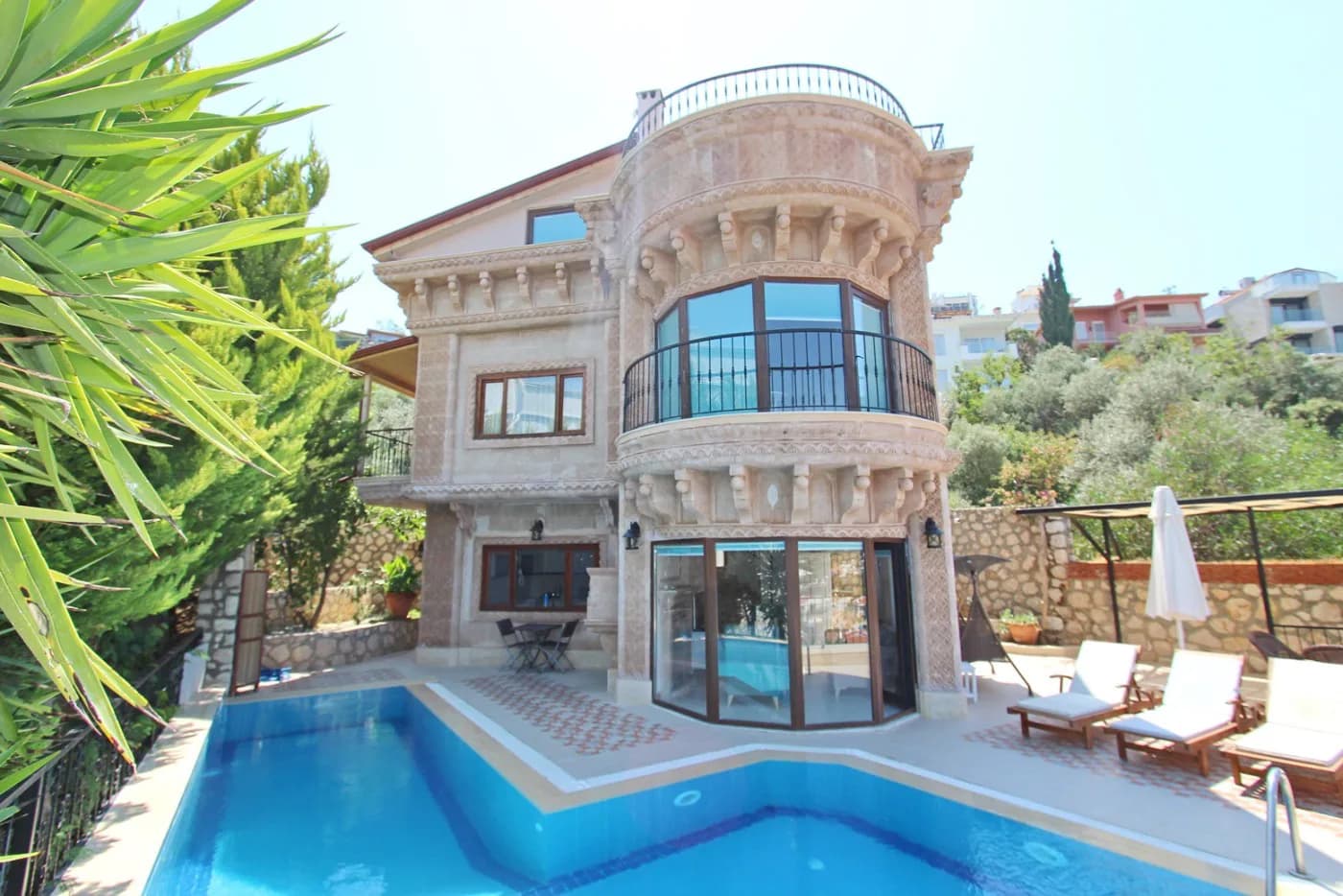Kaş Kalkan'da Eşsiz Deniz Manzaralı, Özel Havuzlu, 3+1 Villa görsel 2