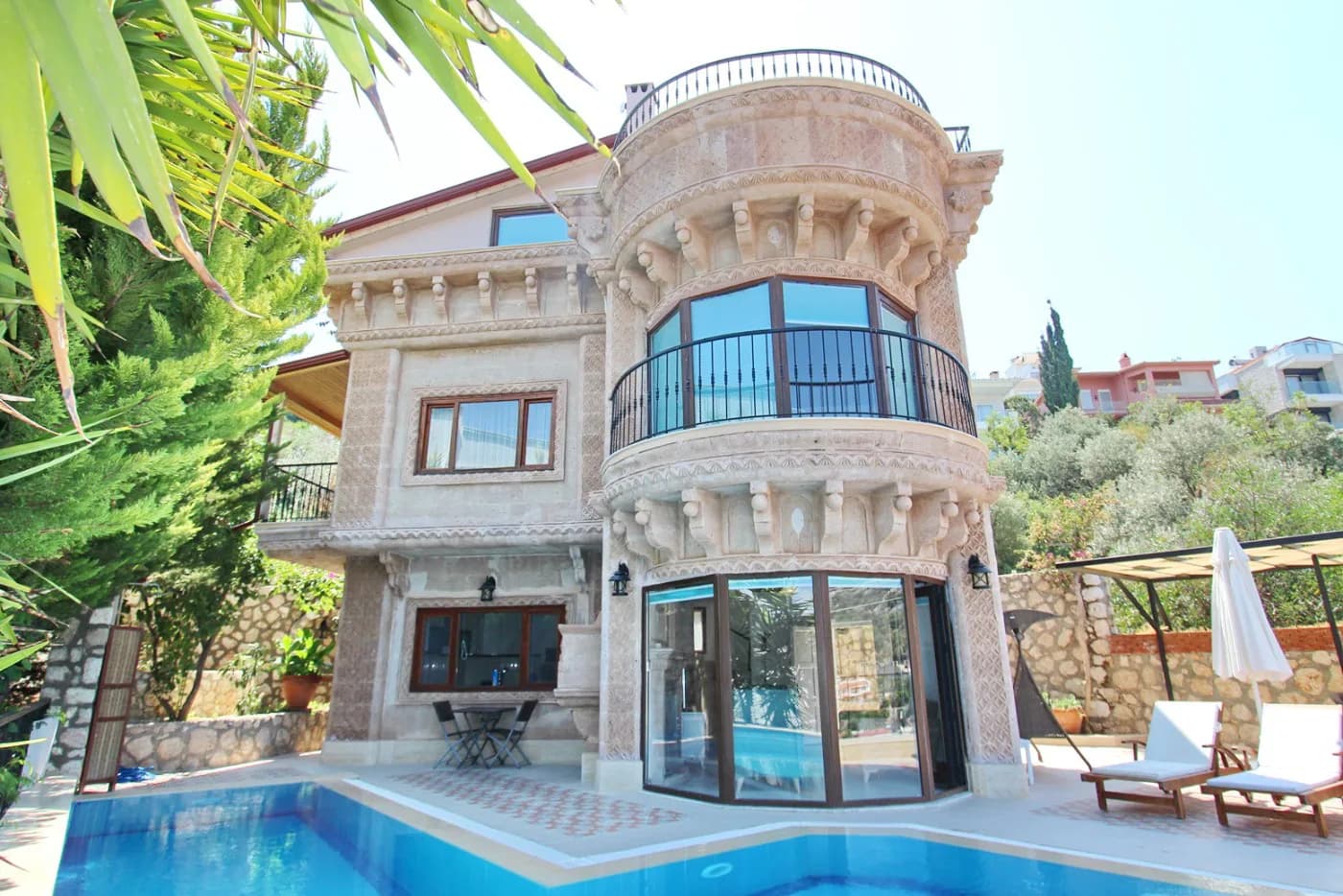 Kaş Kalkan'da Eşsiz Deniz Manzaralı, Özel Havuzlu, 3+1 Villa görsel 3