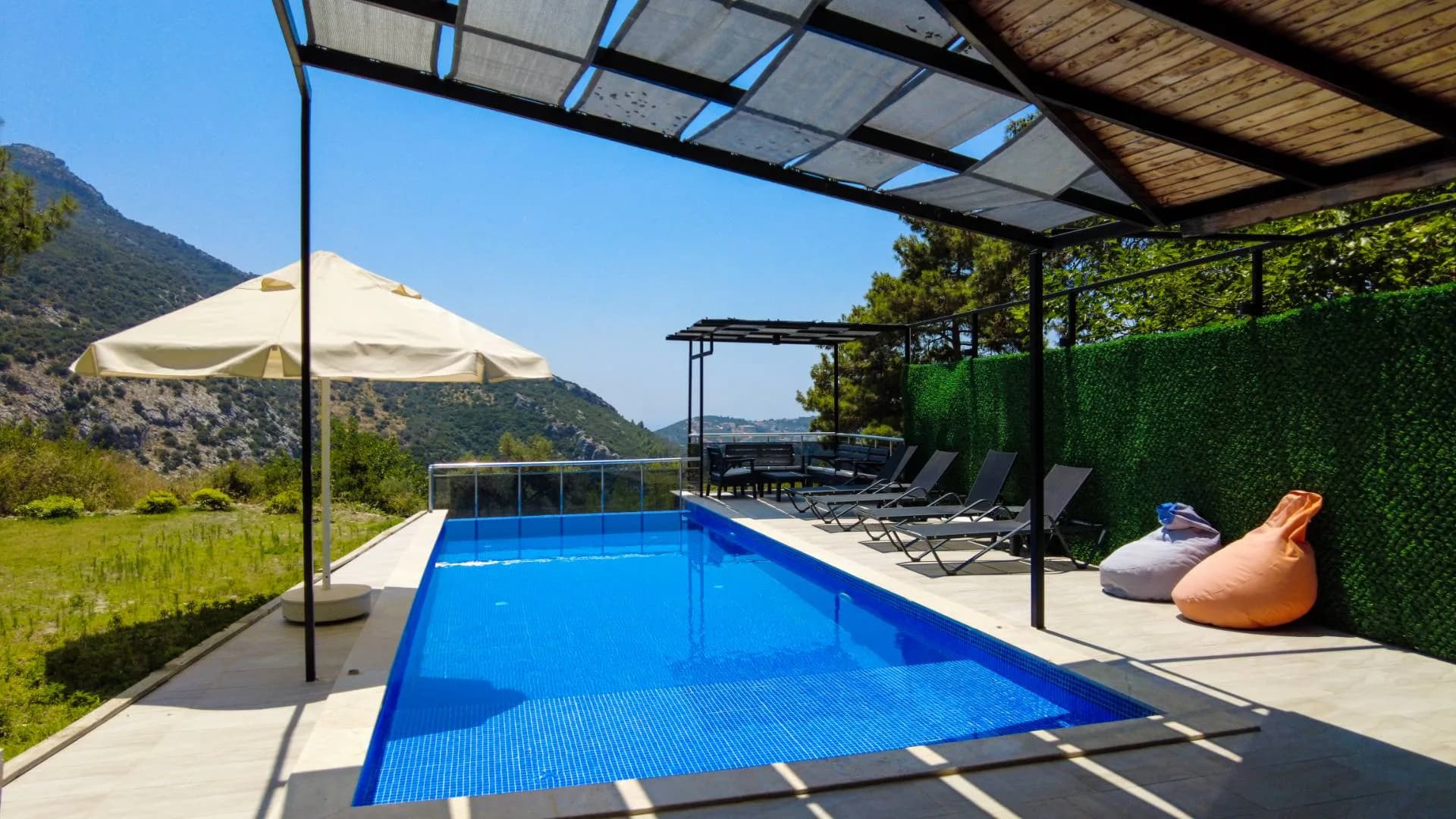 Kaş İslamlar'da Enfes Doğada, Özel Havuzlu, Konforlu Villa görsel 3