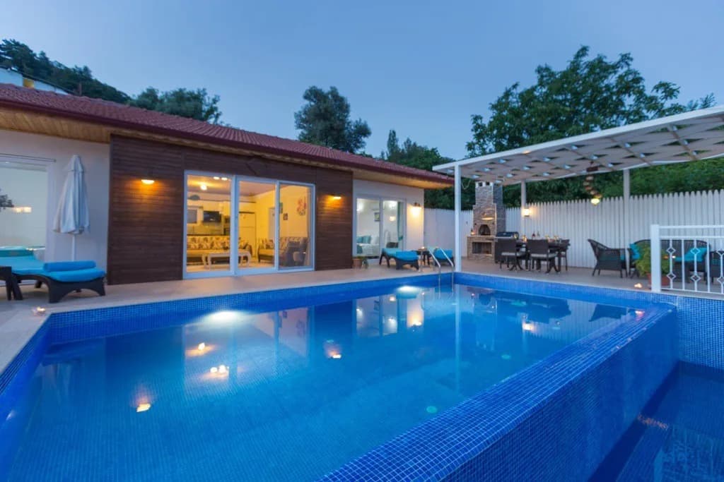 Kaş İslamlar'da Keyif Dolu Doğada, Özel Havuzlu, Kiralık Villa görsel 2