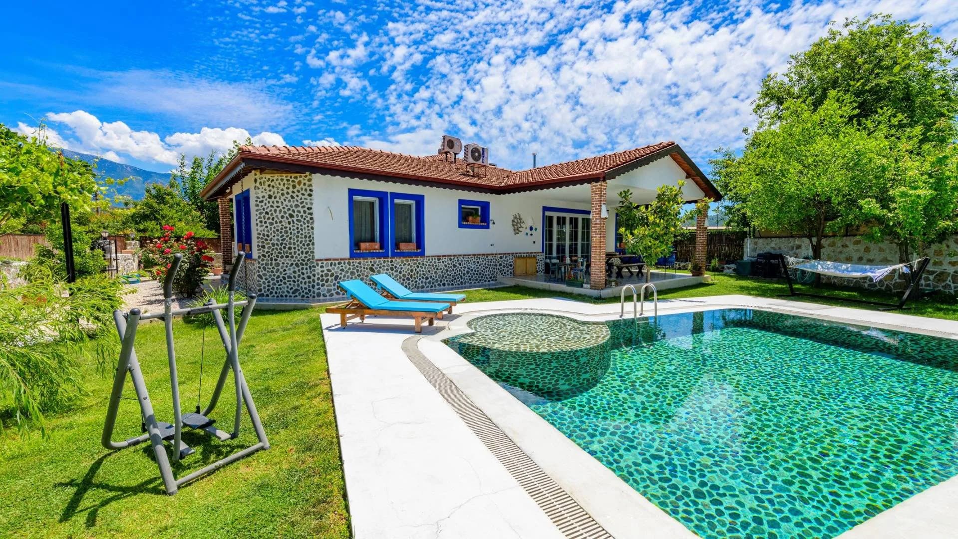 Fethiye Kayaköy'de Geniş Bahçeli, 3+1 Özel Havuzlu, Villa görsel 3