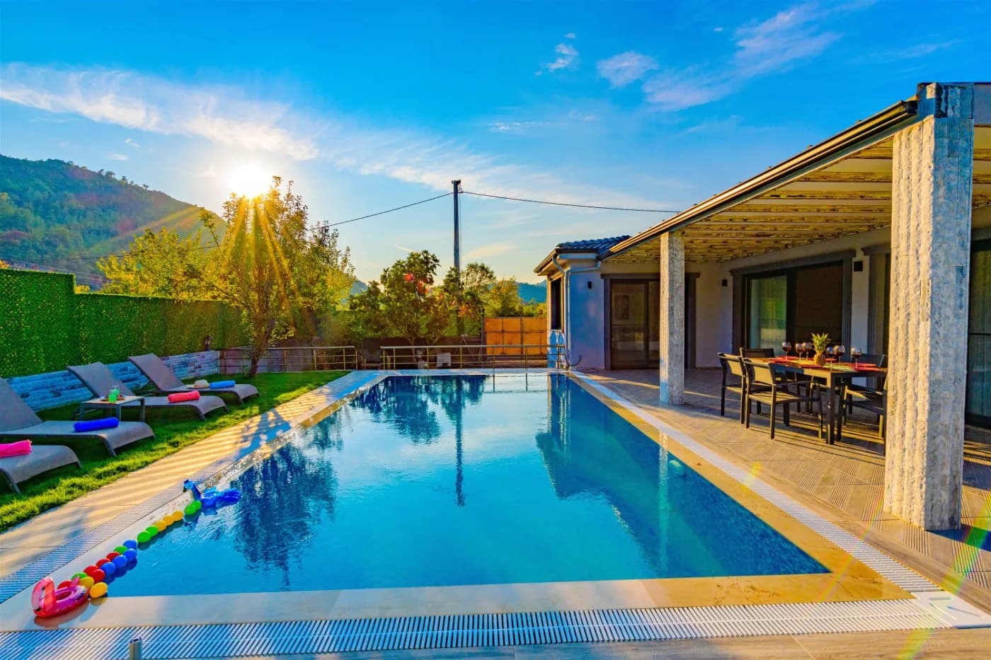 Fethiye Kayaköy'de Eşsiz Doğada, Özel Havuzlu, Kiralık Balayı Villası görsel 2