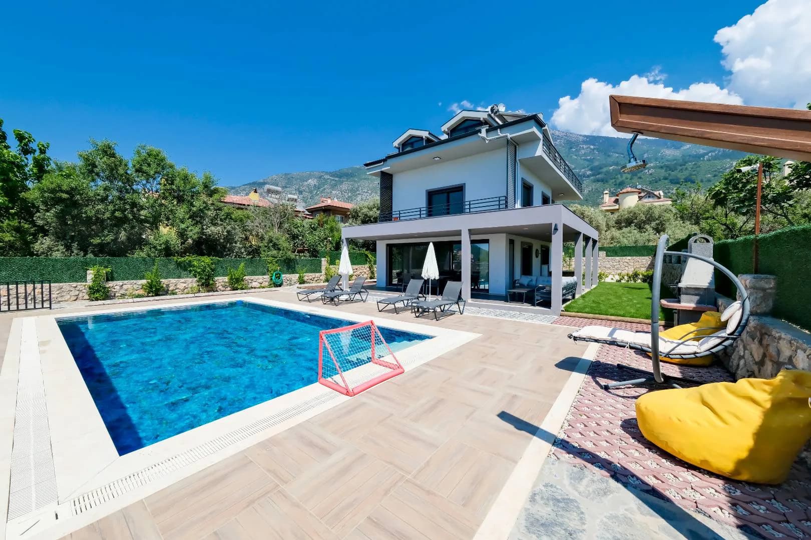 Fethiye Ölüdeniz'de Özel Havuzlu, Yerden Isıtmalı, Lüks Tatil Villası görsel 3