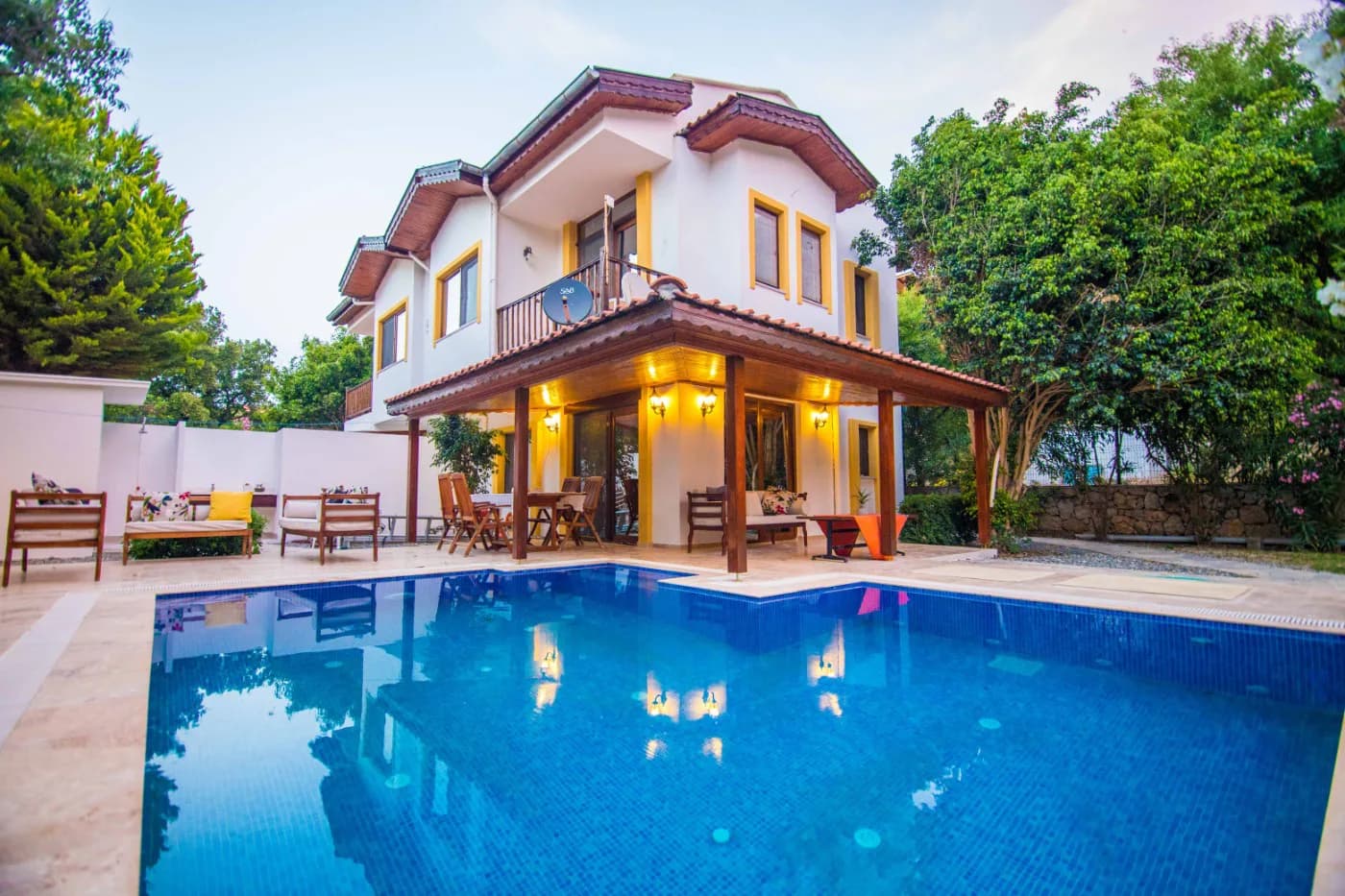 Marmaris Söğüt'te Kalabalık Ailelere Uygun, Özel Havuzlu, Kiralık Villa görsel 2
