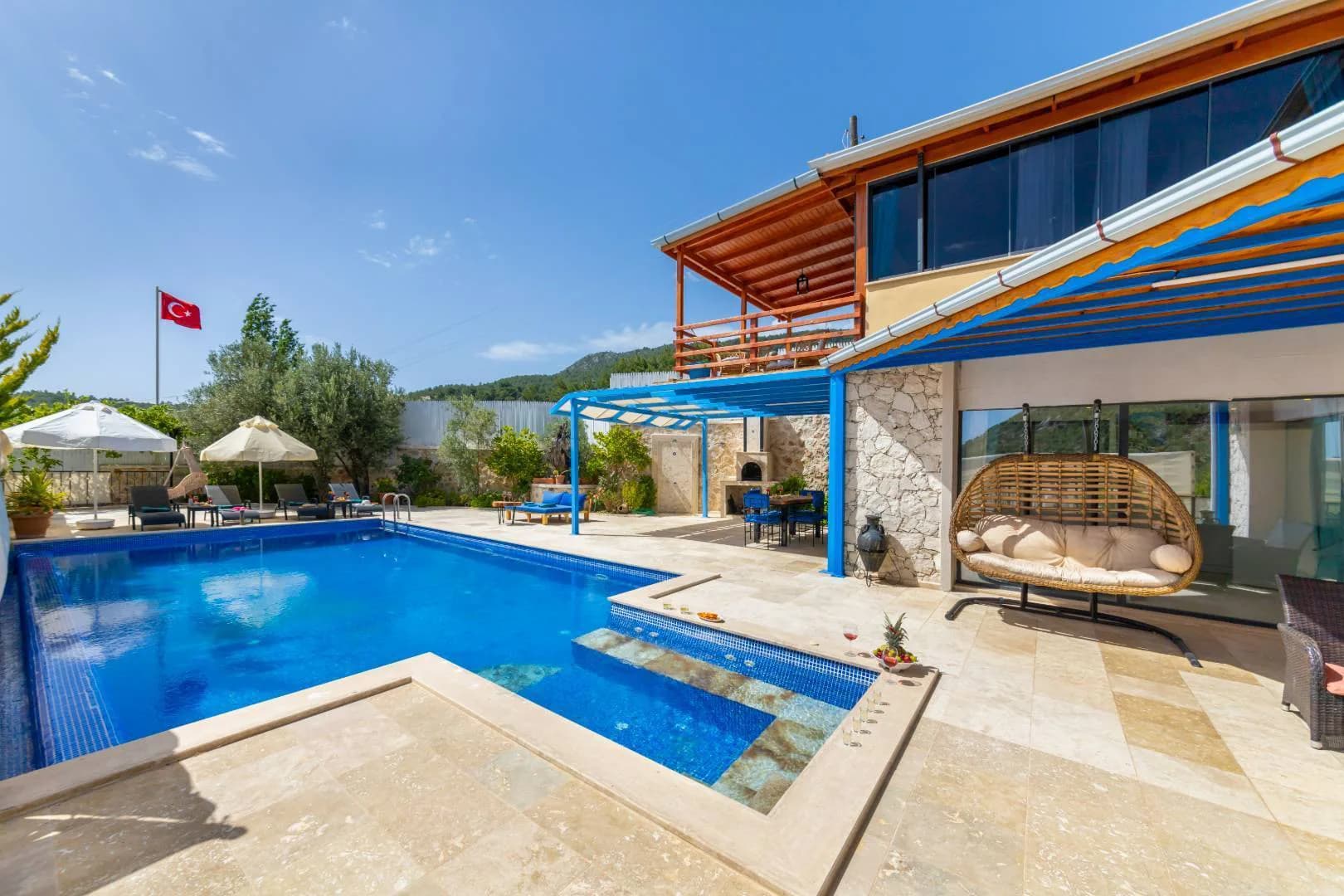 Kaş İslamlar'da Doğa ile İç İçe, Özel Havuzlu, Modern Villa görsel 2