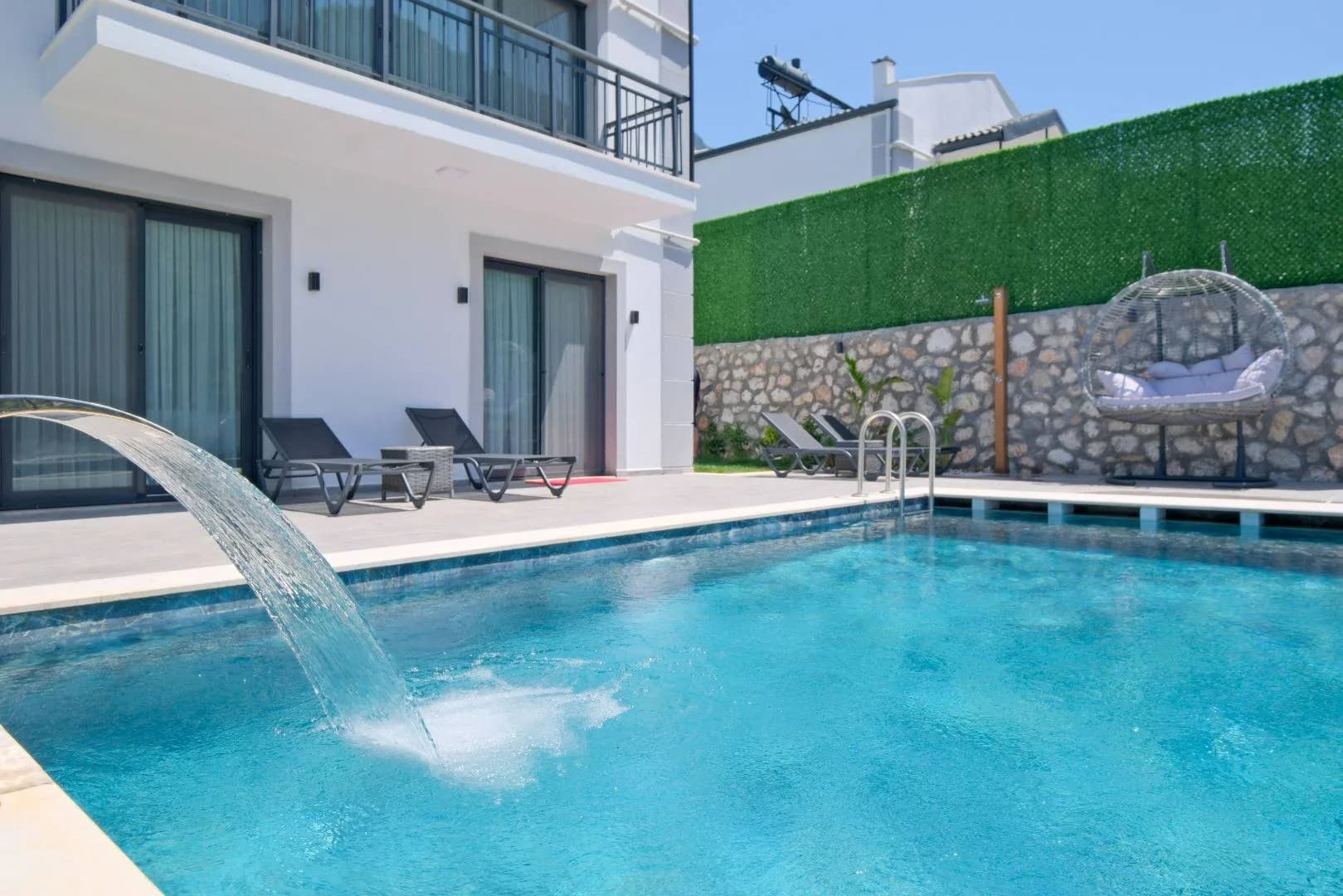 Fethiye Karaağaç'ta Doğa İçerisinde, Özel Havuzlu, Modern Villa görsel 3