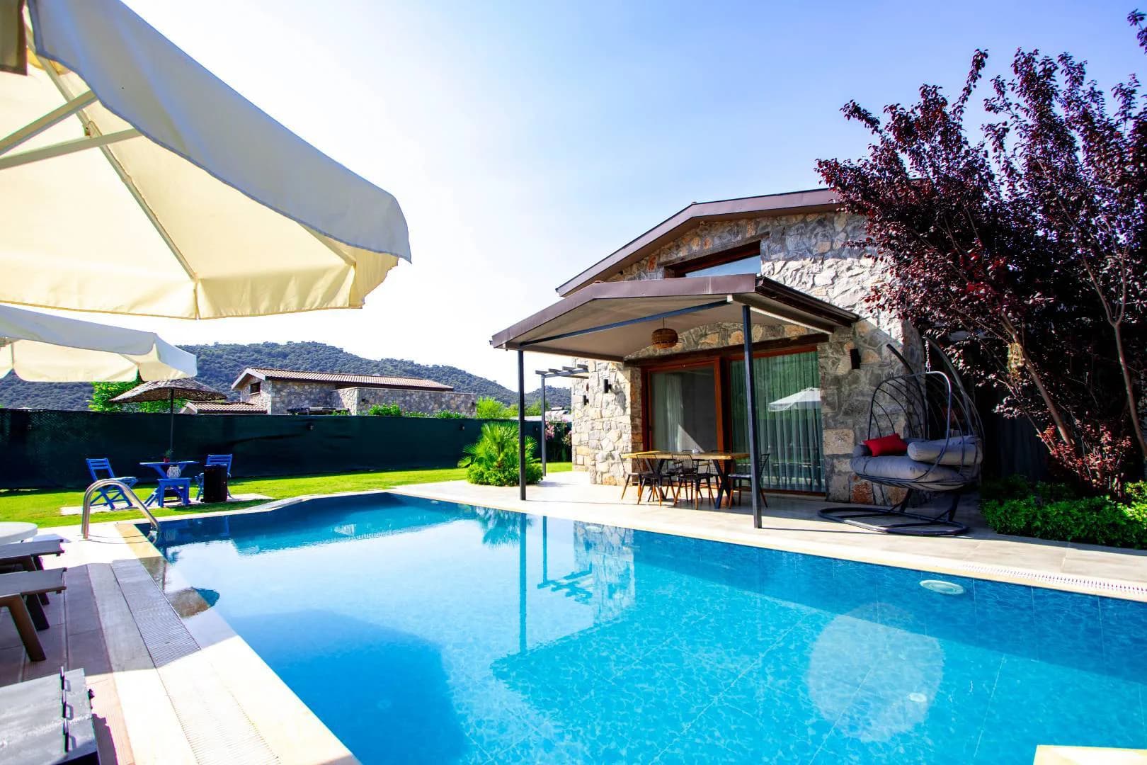 Fethiye Kayaköy'de Yemyeşil Doğada, Özel Havuzlu, Kiralık Villa görsel 2