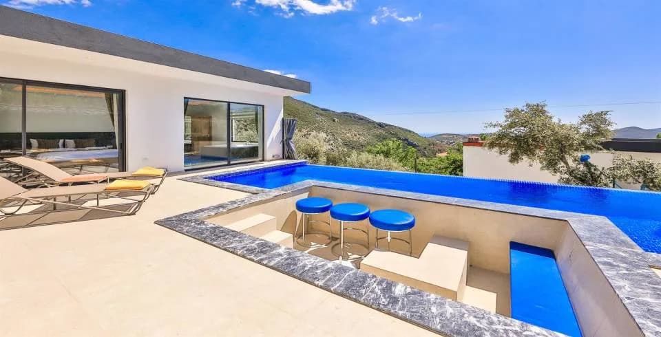 Kaş İslamlar'da Doğa İçerisinde, Özel Havuzlu, Kiralık Villa görsel 2