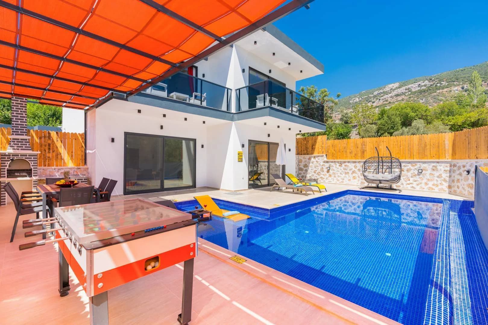 Kaş İslamlar'da Doğa Manzaralı, Özel Havuzlu, Jakuzili, Huzurlu Villa görsel 2