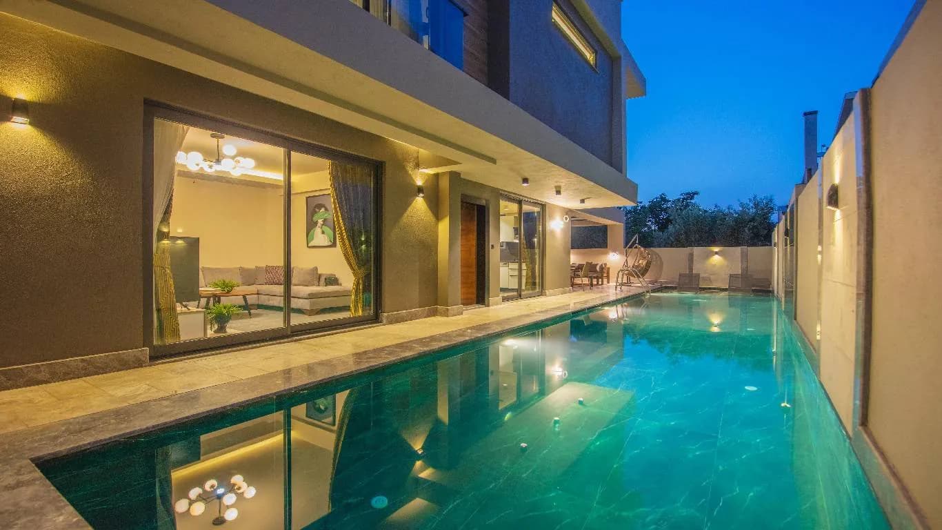 Fethiye Akarca'da Geniş Ailelere Uygun, Özel Havuzlu, Modern Villa görsel 3
