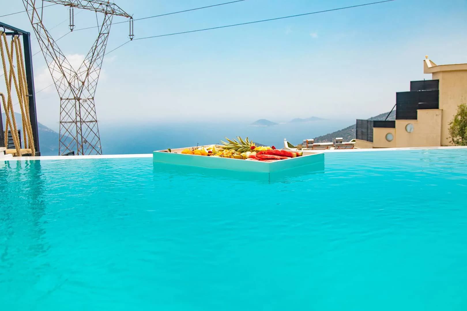 Kaş İslamlar'da Enfes Deniz Manzaralı, Özel Havuzlu, Tiny House görsel 2