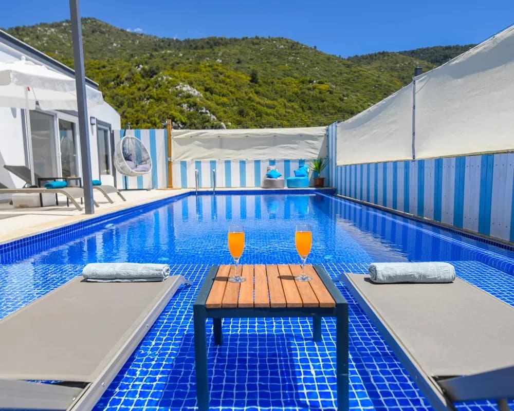 Kaş İkizce'de Doğa Manzaralı, Özel Havuzlu, Modern Villa görsel 3